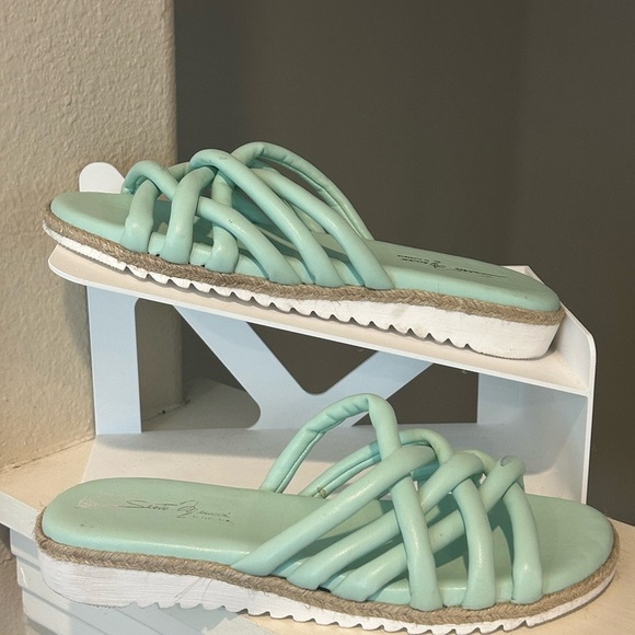 Sesto Meucci Shoes - Sesto Meucci soft leather flat slide sandal women Spain size 8M